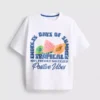 7-15 jaar | T-shirt met fruitprint en textuur