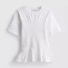 7-15 jaar | T-shirt met gerimpelde peplum