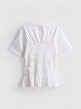 7-15 jaar | T-shirt met gerimpelde peplum