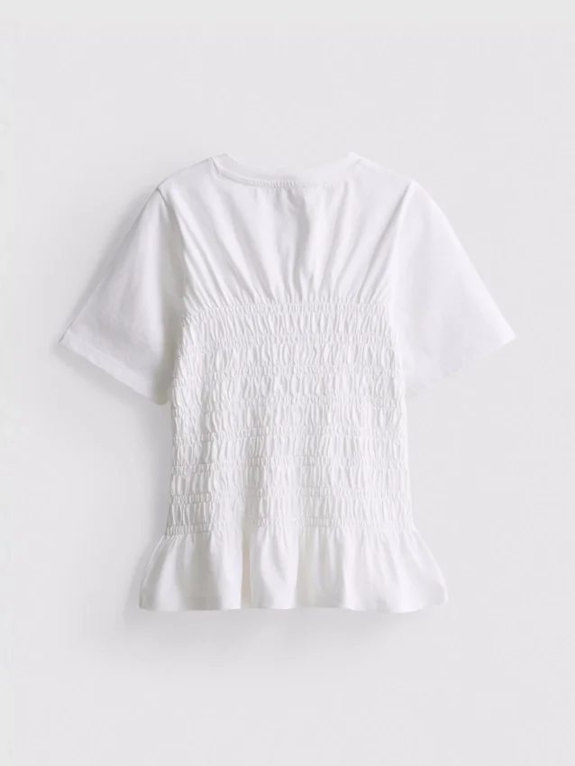 7-15 jaar | T-shirt met gerimpelde peplum