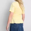 7-15 jaar | T-shirt met gerimpelde peplum