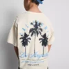 7-15 jaar | T-shirt met palmboomprint en structuur