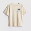 7-15 jaar | T-shirt met palmboomprint en structuur