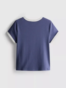 7-15 jaar | T-shirt met ringer-boord