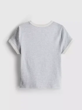 7-15 jaar | T-shirt met ringer-boord