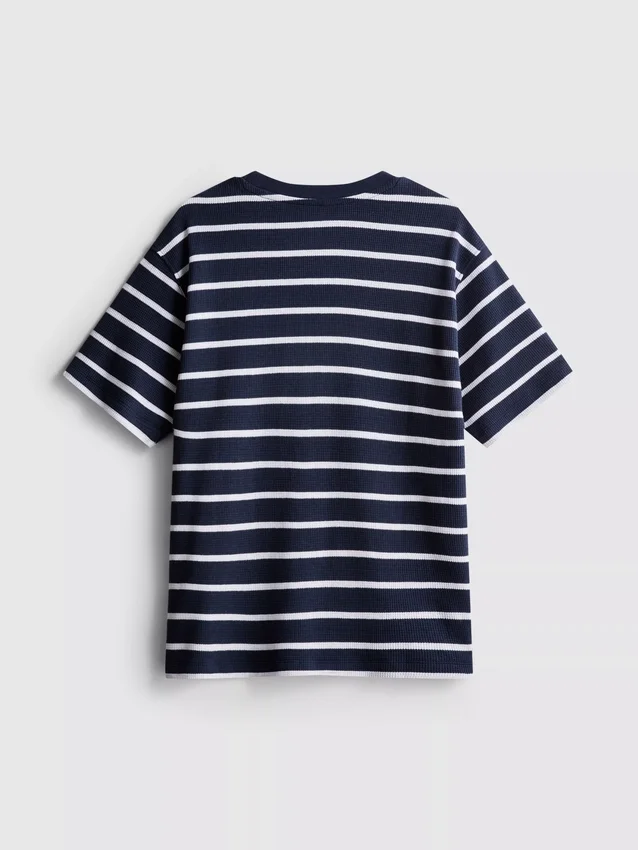 7-15 jaar | T-shirt met wafelstructuur