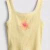 7-15 jaar | tanktop met contrasterende stiksels