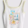 7-15 jaar | tanktop met contrasterende stiksels