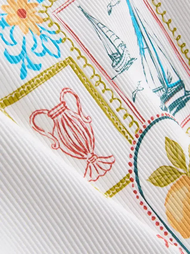 7-15 jaar | tanktop met contrasterende stiksels