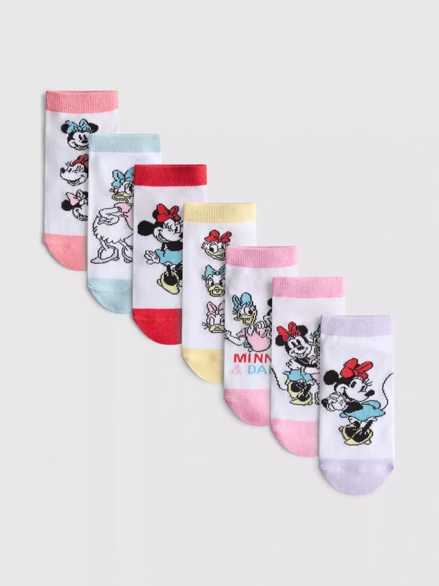 7-pack Disney Minnie Mouse Sneakersokken
