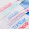 7-pack enkelsokken met dagen van de week
