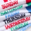 7-pack enkelsokken met dagen van de week