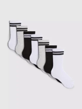 7-pack geribde sportsokken
