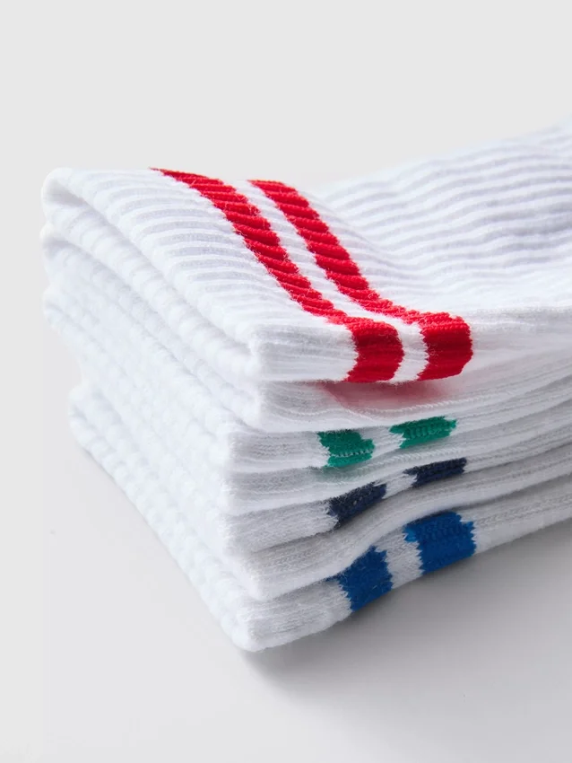 7-pack geribde sportsokken