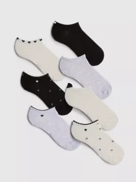 7-pack hartjes-sneakersokken