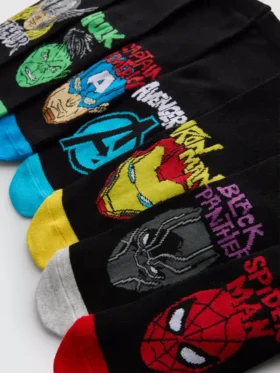 7-pack Marvel-enkelsokken