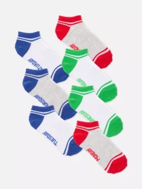 7-pack sneaker sokken met dagen van de week