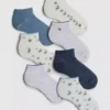 7-pack sneaker sokken met klein patroon