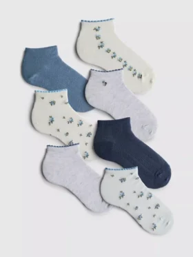 7-pack sneaker sokken met klein patroon