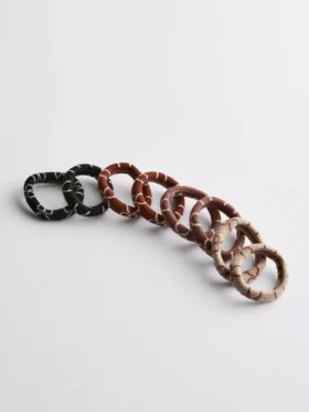 8-pack haarbandjes met strikprint