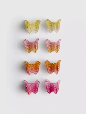 8-pack vlinder-klauwspeldjes