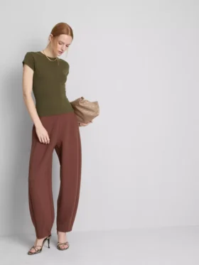 Aansluitend T-shirt met kapmouwtjes