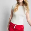 Aansluitend T-shirt met kapmouwtjes