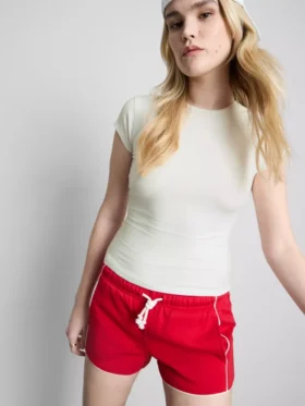 Aansluitend T-shirt met kapmouwtjes