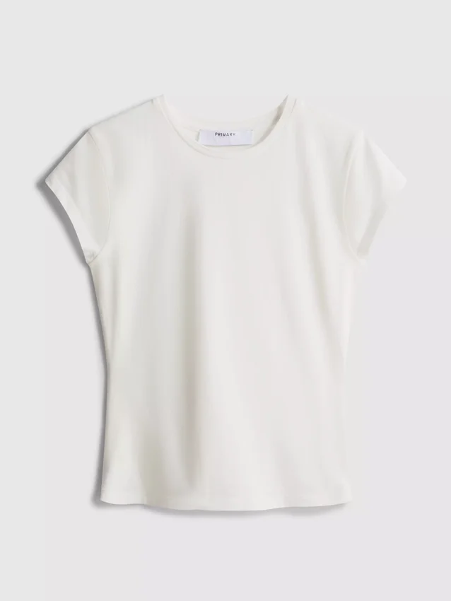 Aansluitend T-shirt met kapmouwtjes