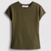 Aansluitend T-shirt met kapmouwtjes