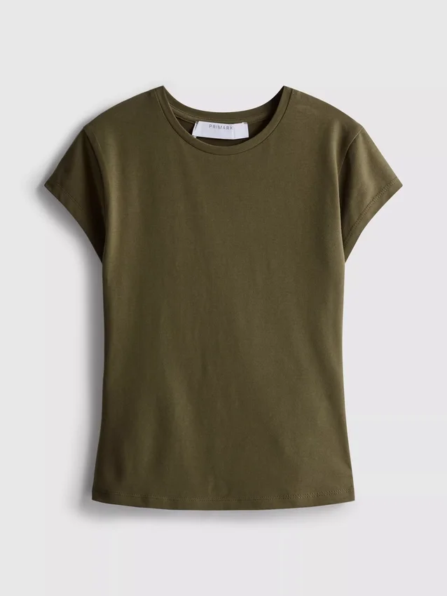 Aansluitend T-shirt met kapmouwtjes