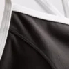 Actieve crop top met contrasterende rand en gekruiste rug