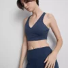 Actieve crop top met V-hals en racerback