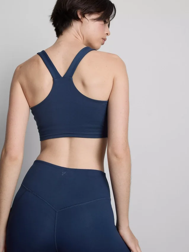 Actieve crop top met V-hals en racerback