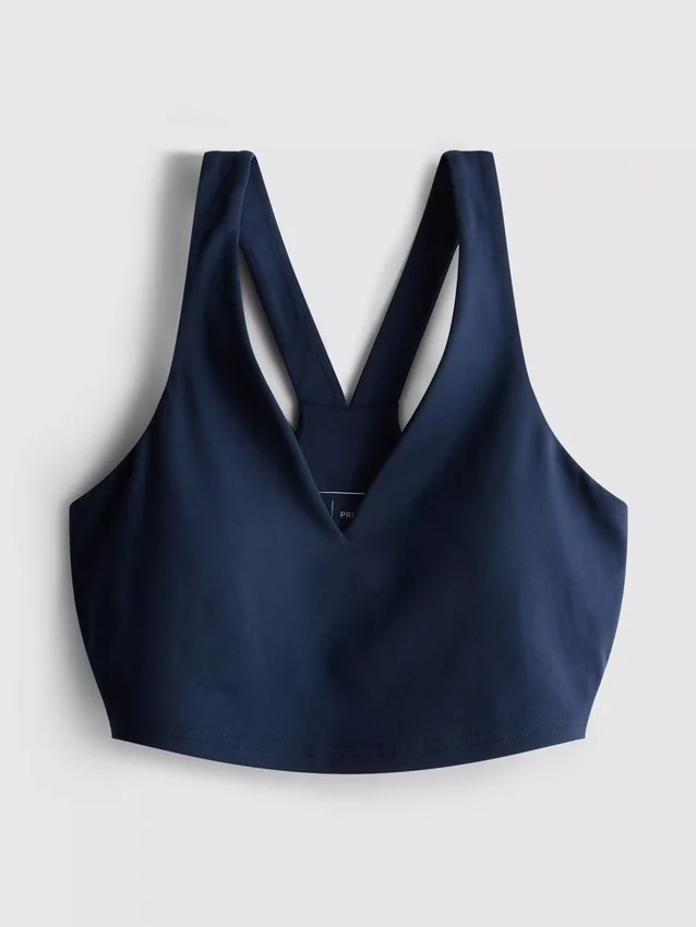 Actieve crop top met V-hals en racerback