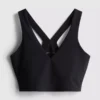 Actieve crop top met V-hals en soepele ondersteuning