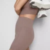 Actieve yogashort met hoge taille