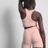Actieve yogashort met hoge taille