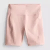 Actieve yogashort met hoge taille