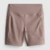 Actieve yogashort met hoge taille