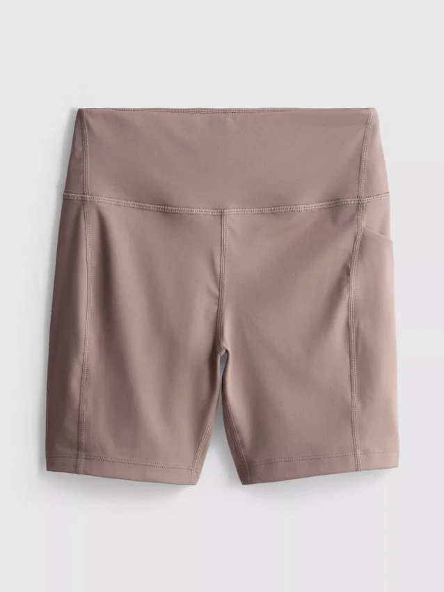Actieve yogashort met hoge taille
