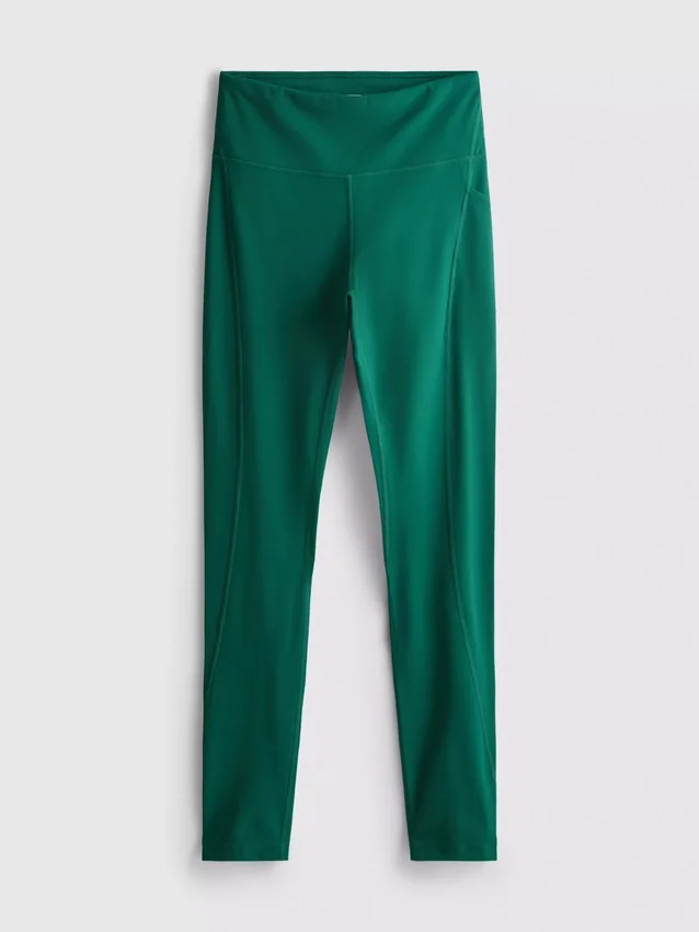 Active-legging met hoge taille in esdoornkleur