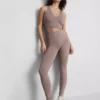 Active-legging met hoge taille in esdoornkleur