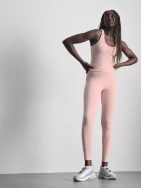 Active-legging met hoge taille in esdoornkleur