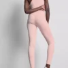 Active-legging met hoge taille in esdoornkleur