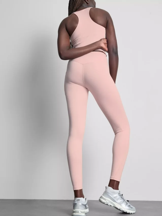 Active-legging met hoge taille in esdoornkleur