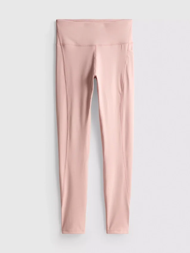 Active-legging met hoge taille in esdoornkleur