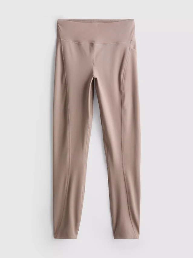 Active-legging met hoge taille in esdoornkleur