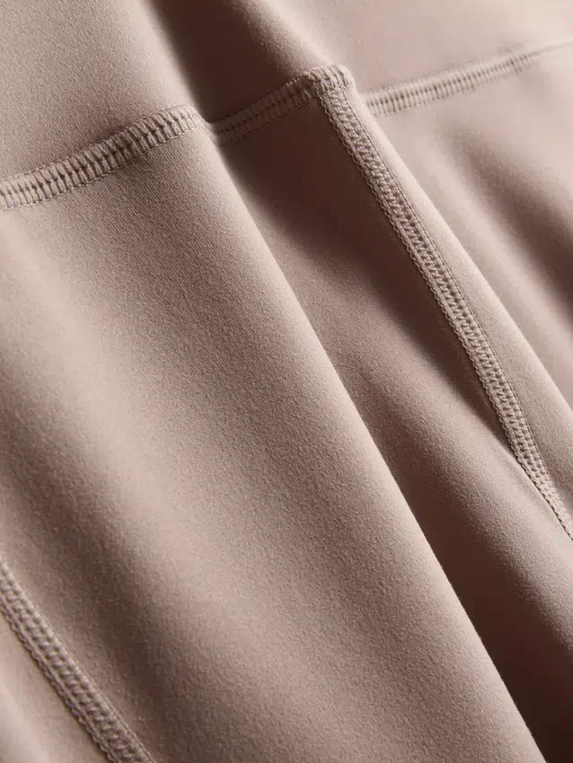 Active-legging met hoge taille in esdoornkleur