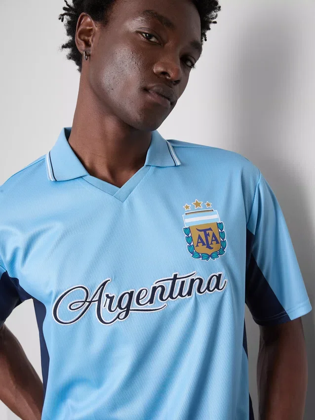 Argentinië T-shirt met korte mouwen van mesh